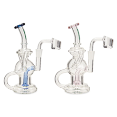 Ooze 6” Swell Mini Recycler Dab Rig Random Colours