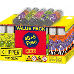 Clipper Melting Psycho Lighters Units (Random Design)