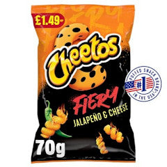 Cheetos Fiery Jalapeno & Cheese Corn Puffs