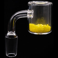 Thermochromic Thermal Banger Sand Colour, Clear Joint, 90 Deg, Clear, 14 mm M
