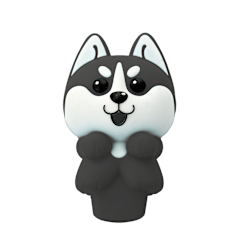 3" Husky Silicone Handpipe - Random Colors