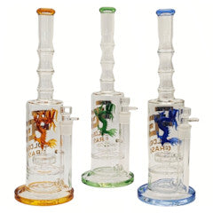 17" 5MM Golden grass Bong Perco Dragon Coloré (Random Colours)