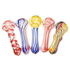 4" Cyclo-Spiral Hand Pipe Random Colours