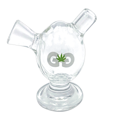 GRASS GLASS - MARTIAN egg BLUNT BUBBLER - 2.5"