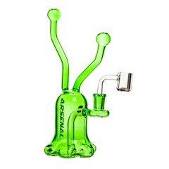 9" 5mm Arsenal Growing Fungi Dab Rig Slime Green