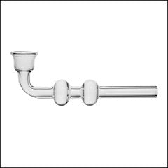 GLASS PIPE MINI TWO BALLS 4"