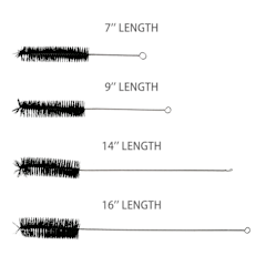 Cleaning Brushes, Black Random Size