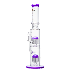 18" OG Original Double Tree Perc Bong Purple
