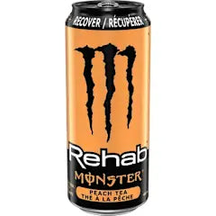 Monster Rehab Peach Tea, 458 ml cans