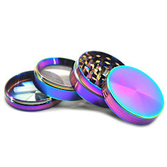 SS Grinder, 63 mm x 44 mm, 4 parts, Rainbow