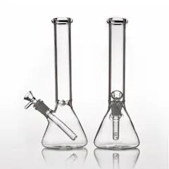 10.5” Glass Beaker Bong with Ice Notches